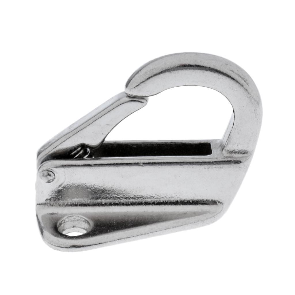 2 Pieces Stainless Steel 316 Fender Snap Hook Fending Hook Boat Ship Hardware 9mm