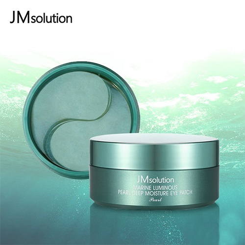 Mặt Nạ Giảm Thâm Quầng Mắt Ngọc Trai JM Solution Marine Luminous Pearl Deep Moisture Mask 90g/60pcs + Tặng Kèm 1 Mặt Nạ Dưỡng Da Dưa leo 3W Clinic