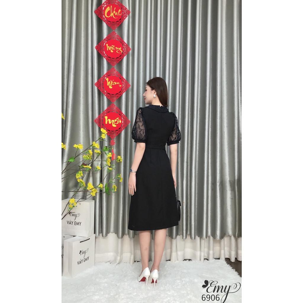 Đầm EMY EM6906 Xoè A Ren