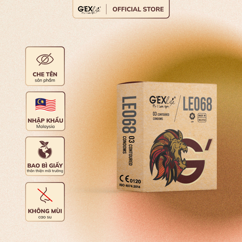 Bộ 3 Hộp Bao Cao Su LEO68 G'EXlife Ôm Sát Hộp 3 Bao