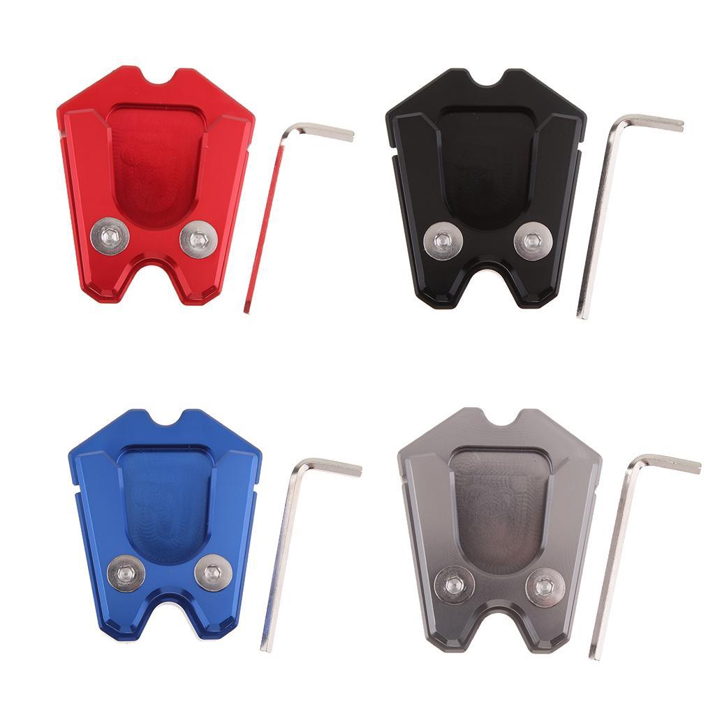 Kickstand Extension Plate Side Stand Enlarge Pad for Vespa GTV 300ie Black