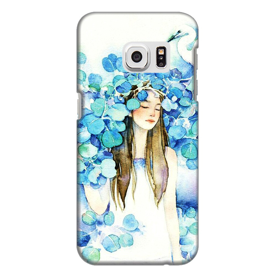 Ốp Lưng Dành Cho Điện Thoại Samsung Galaxy S7 Cô Gái Lá Xanh