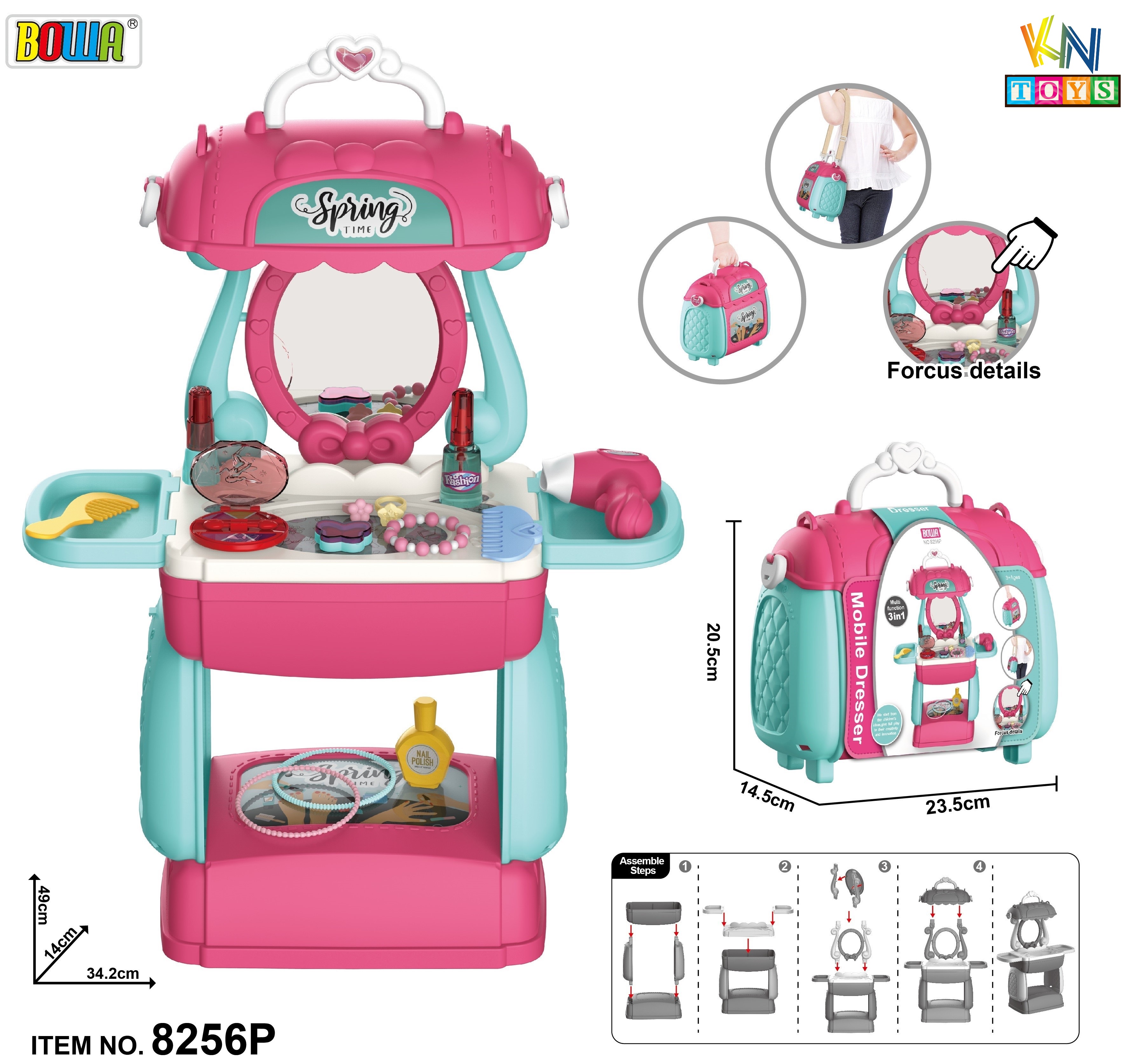 Bộ đồ chơi nhập vai BOWA – Vali trang điểm 21 món / Cặp trang điểm 26 món