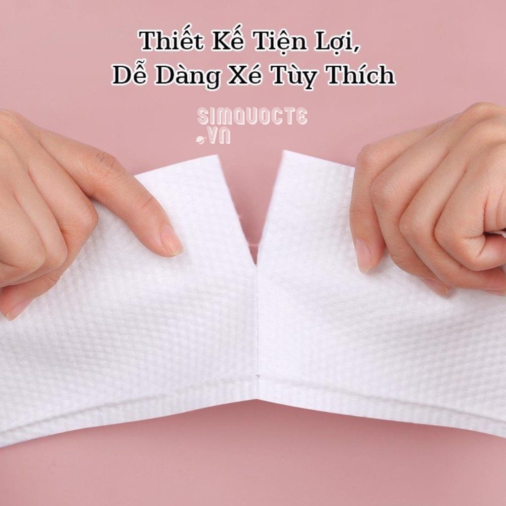 Khăn Mặt Khô Animerry Đa Năng dùng 1 lần lau mặt lau khô, lau ướt - giấy lau mặt 100% cotton mềm mại