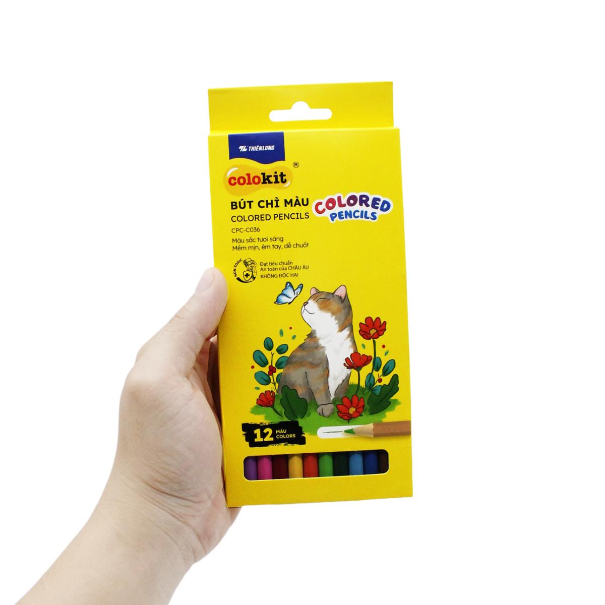 Hộp 12 Bút Chì Màu Colored Pencils - Colokit CPC-C036