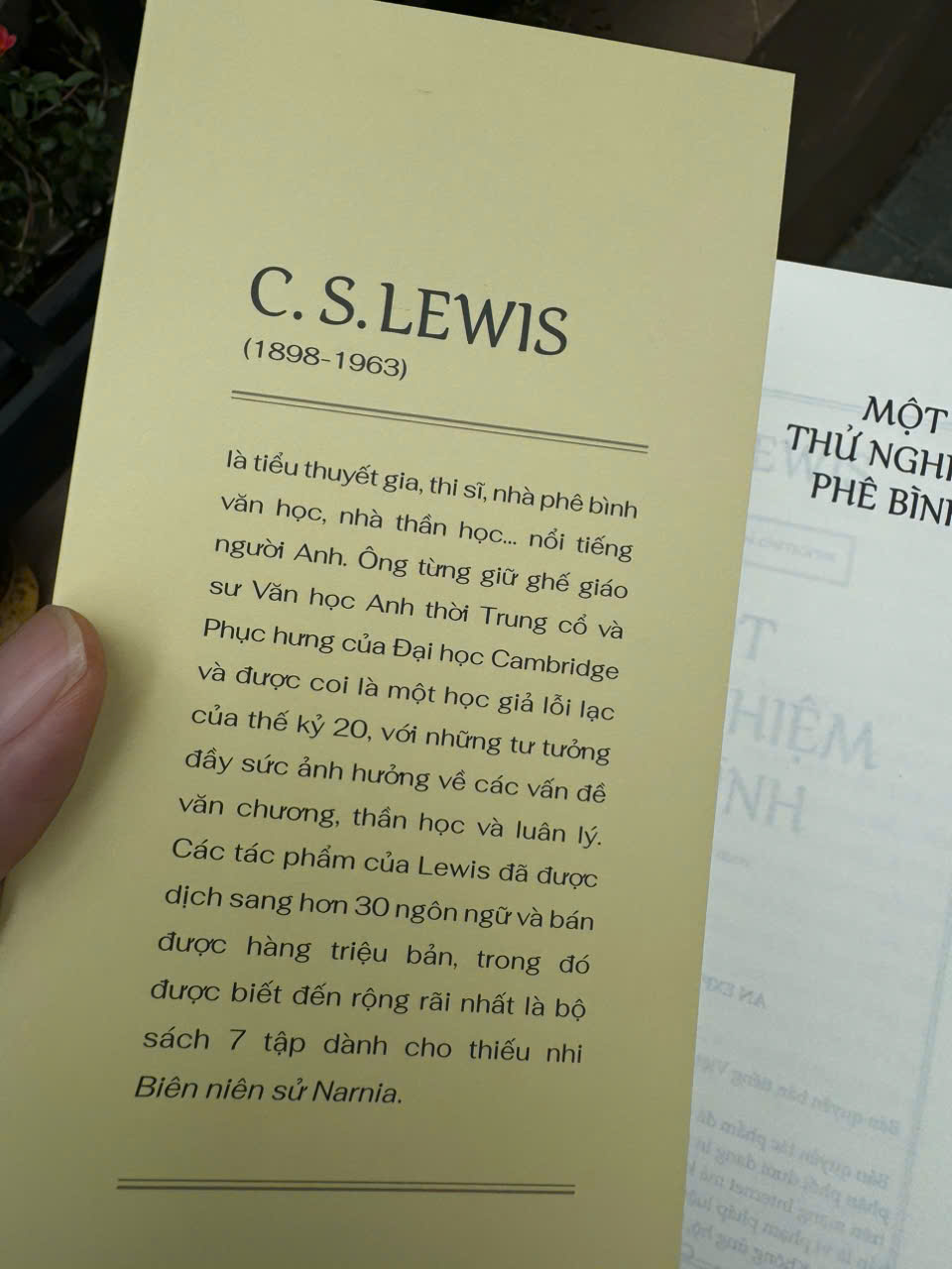 MỘT THỬ NGHIỆM PHÊ BÌNH - C. S. Lewis – Nguyễn Công Nam dịch - Nhã Nam