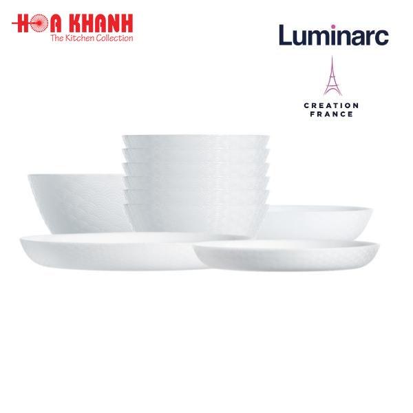 Bộ bàn ăn thủy tinh Luminarc Diwali Shells 12 món - LUDISH12M