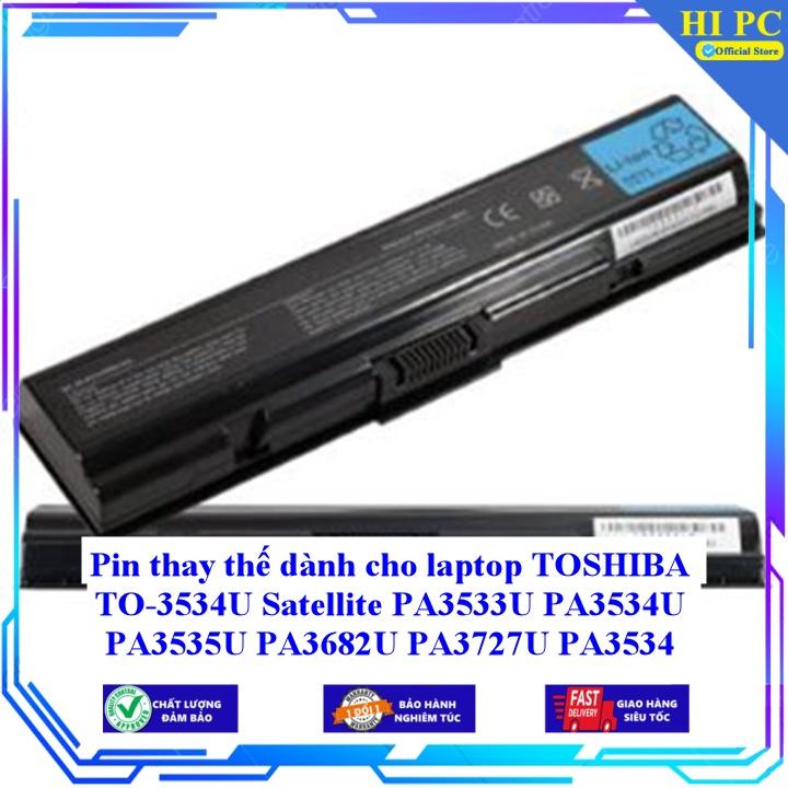 Hình ảnh Pin thay thế dành cho laptop TOSHIBA TO-3534U Satellite PA3533U PA3534U PA3535U PA3682U PA3727U PA3534 - Hàng Nhập Khẩu 