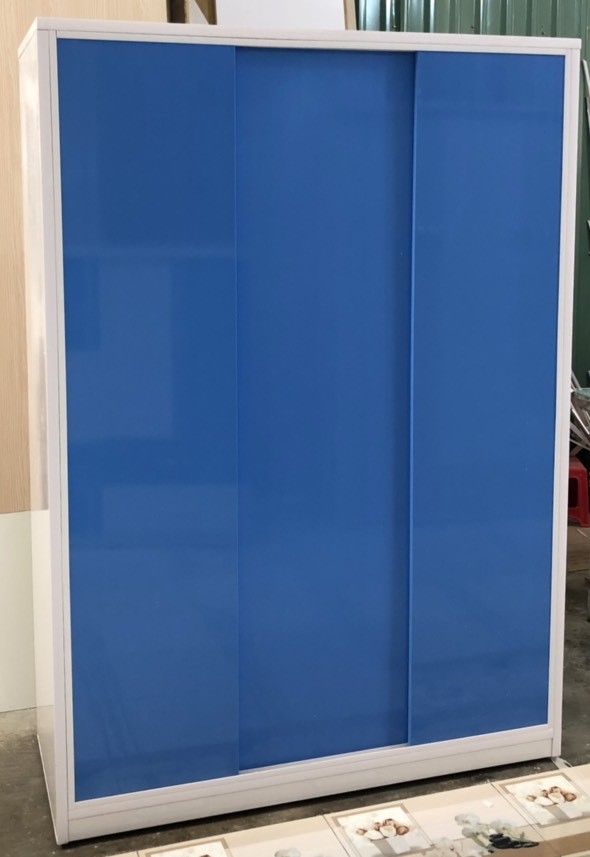 Tủ áo mở lùa 1m2 x 1m8 x 48 cm (xanh)