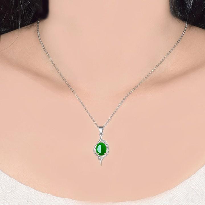 Dây chuyền đá xanh BHDC204