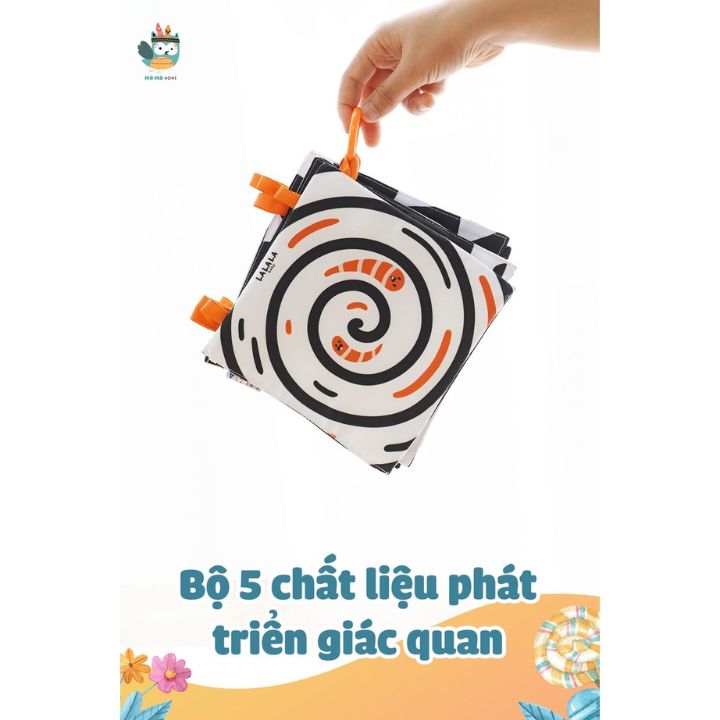 Thẻ Vải Kích Thích Thị Giác Cho Bé, Đồ Chơi Trí Tuệ 5 Chất Liệu Khác Nhau Phát Triển Giác Quan