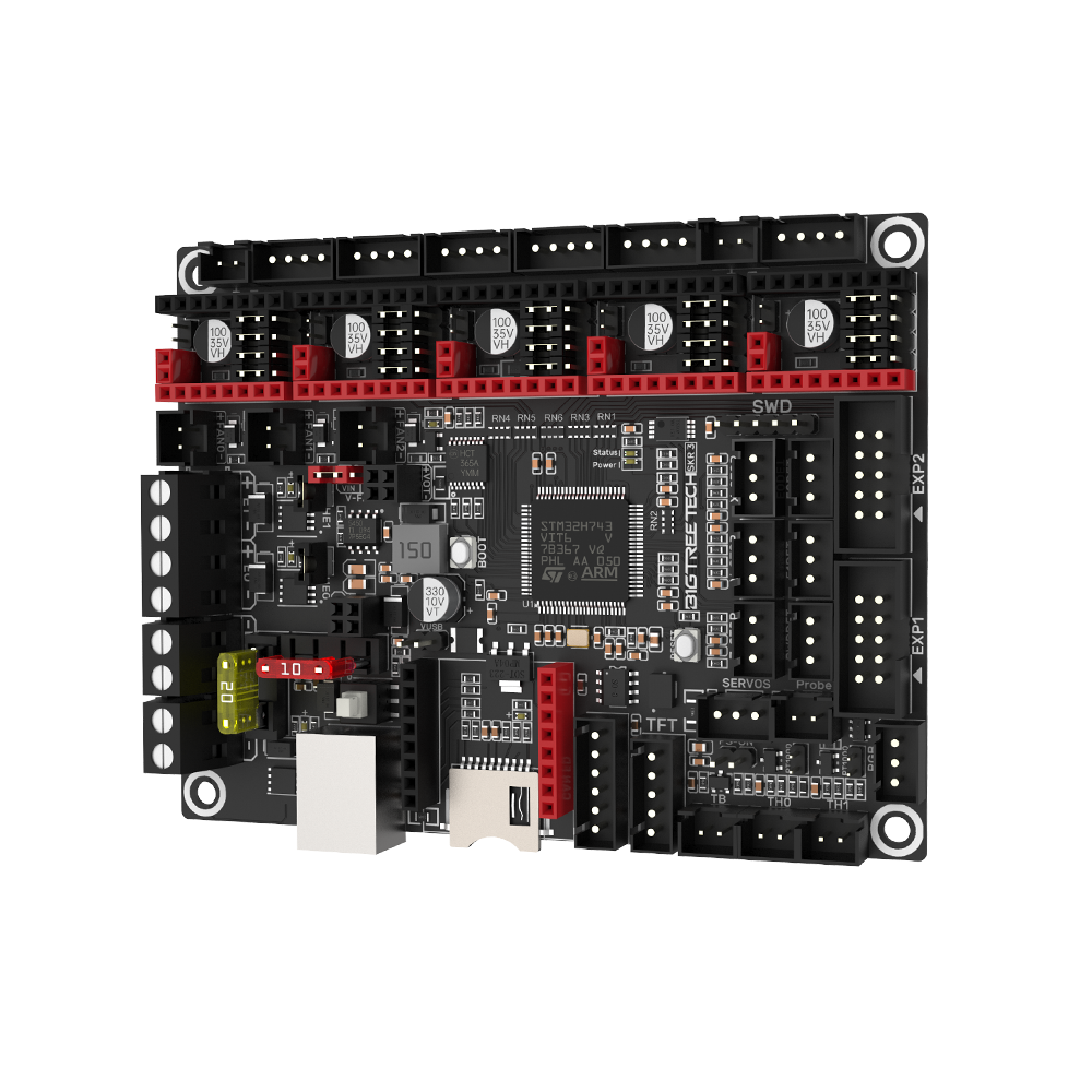 BIGTREETECH SKR V1.4 Turbo BTT SKR 3 Bo Mạch Chủ 3D Máy In Phần MKS GEN TMC2209 TMC2208 Ender3 V2 Bản Nâng Cấp Cho Voron 2.4 DIY