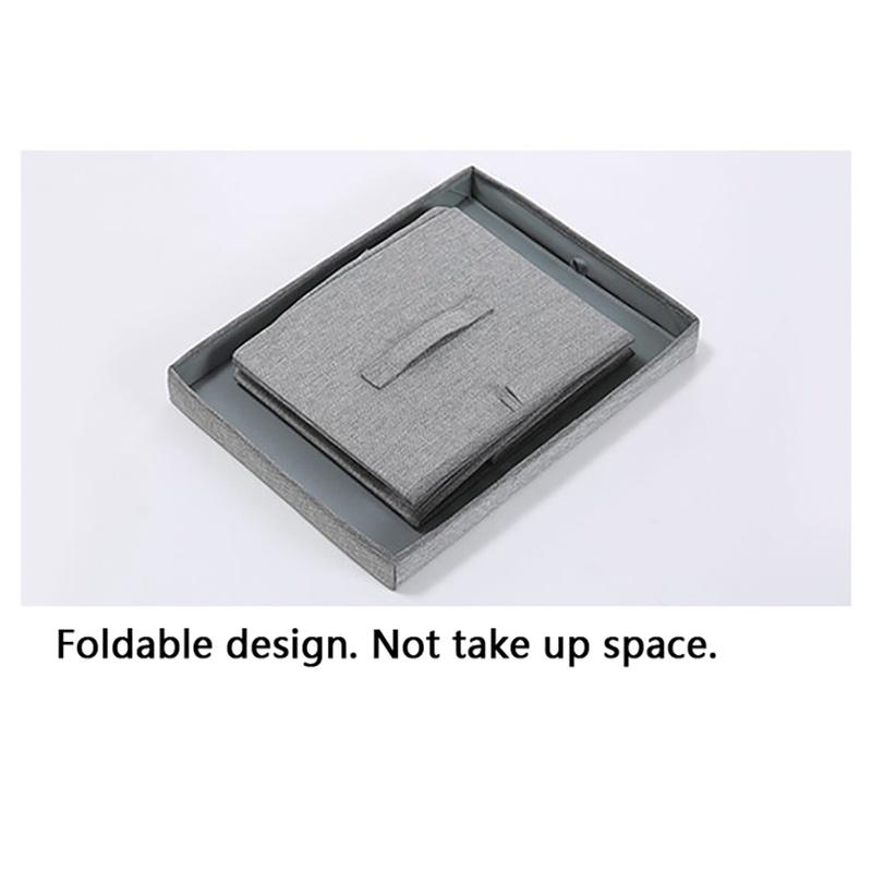 1Pcs Dust-Proof Storage Box Folding CD Storage Box Foldable Bins Toys Organizer with Lid Storage Basket A