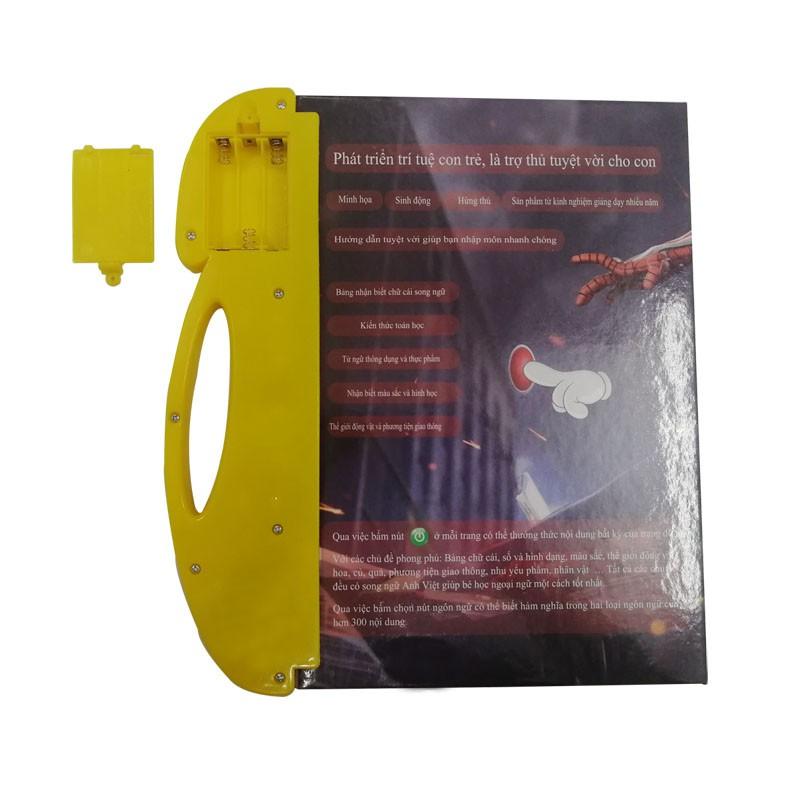 Sách nói song ngữ anh-việt cảm ứng có hình ảnh âm thanh đồ chơi giáo dục quà tặng cho bé trẻ em