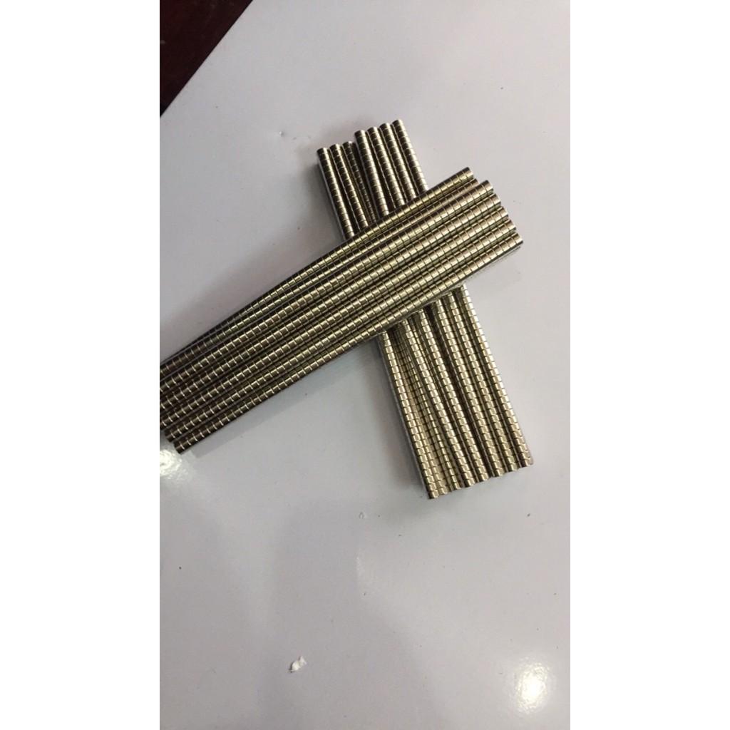50 Viên Nam châm trắng đất hiếm 4x2mm
