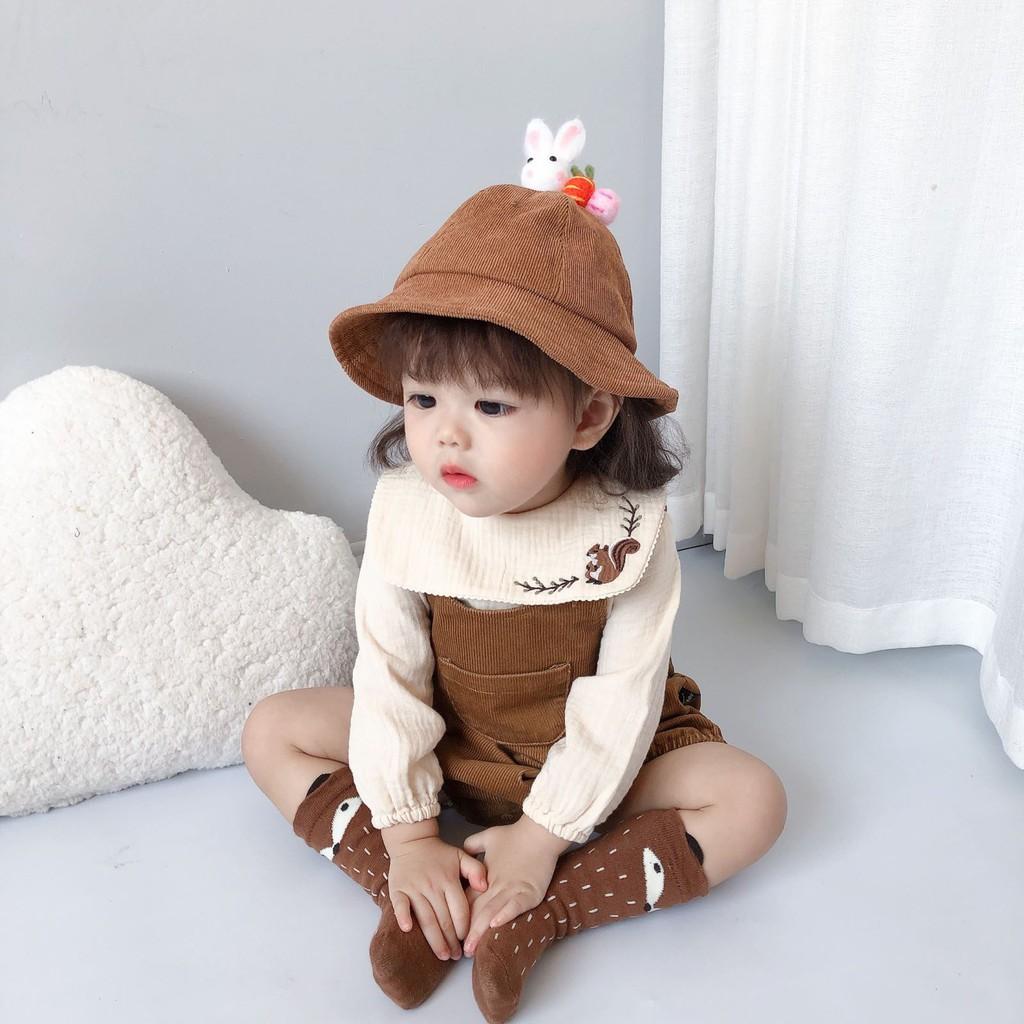 Set body Sóc Nâu kèm yếm phong cách đáng yêu cho bé 8-14kg