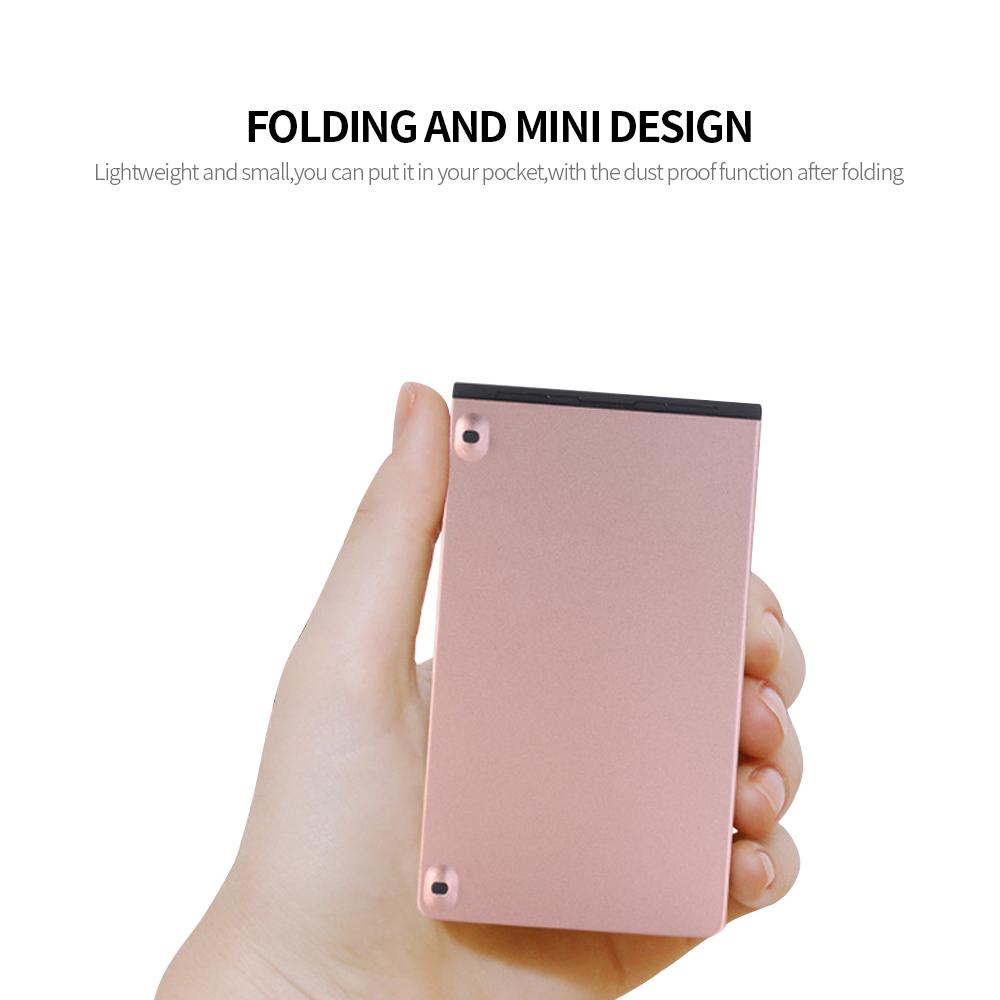 Bàn phím không dây GK228 BT 66 văn phòng di động nhỏ có chân đế cho điện thoại/ máy tính Màu bạc