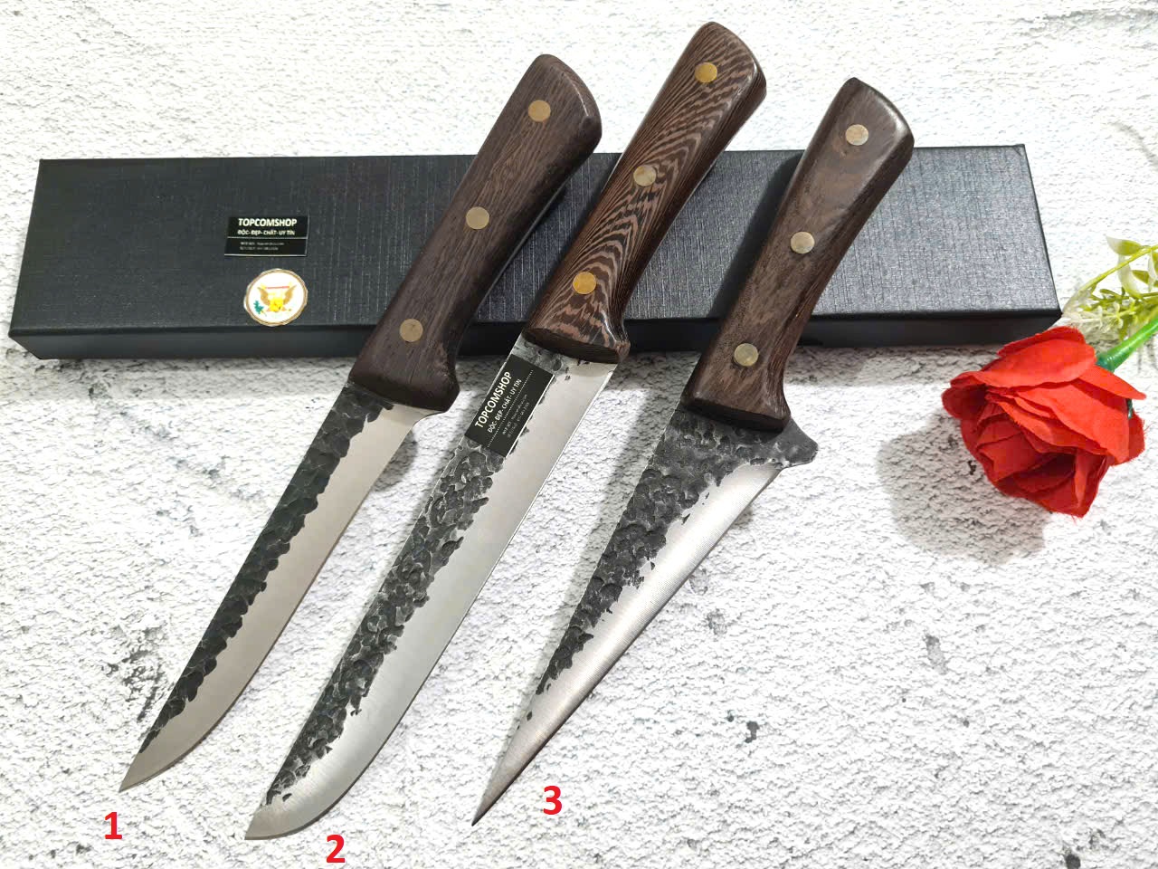 BỘ 3 DAO BẾP THÁI, LỌC MÃ HTR8