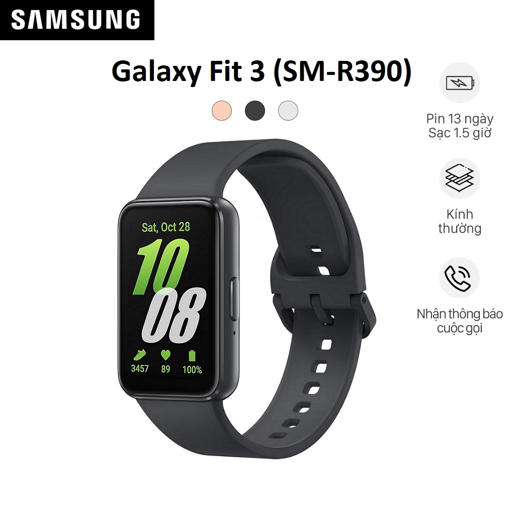 Thiết bị đeo Thông Minh Samsung Galaxy Fit 3 (SM-R390) - Hàng Chính Hãng