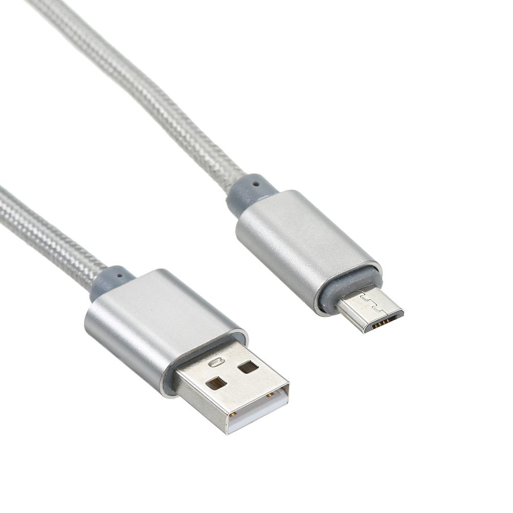 3 in 1 Charging Cable Data Cable 2.4A with Micro USB/Type-c Replacement for iPhone Xiaomi Huawei Samsung Nylon Braided