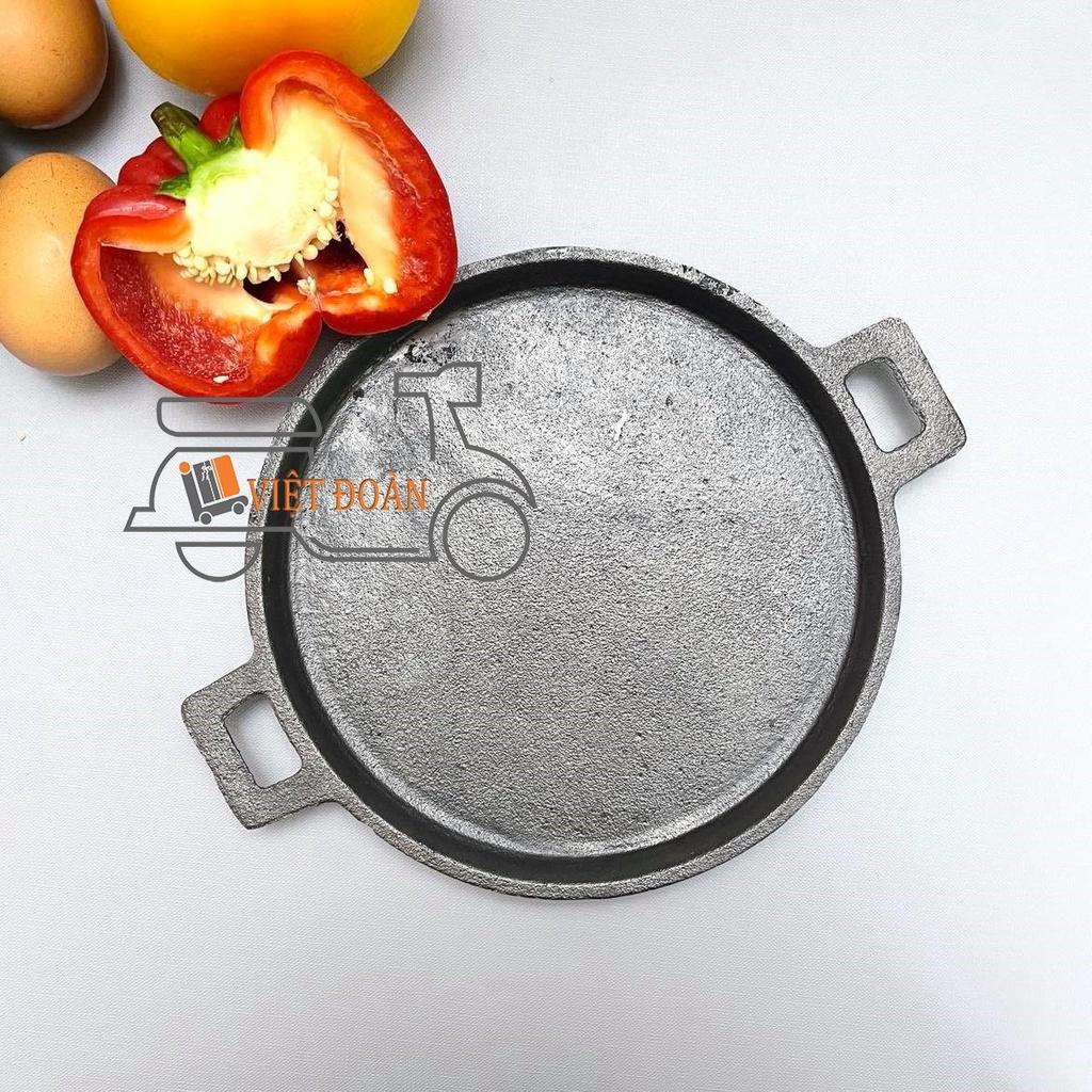 Chảo ỐP LA, BÍT TẾT, BBQ, BÁNH XÈO MIỀN TRUNG,... Gang ĐÚC NGUYÊN KHỐI , nặng tay , chất lượng - SIZE 15cm, 18cm