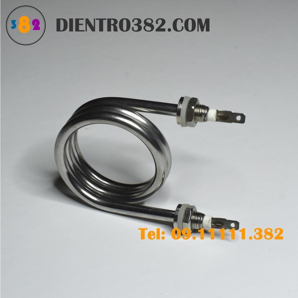 Điện trở nhiệt hấp bánh bao dạng xoắn lò so, mây so cho nồi hấp bánh bao inox 304 dạng xoắn lò so - Điện trở 382
