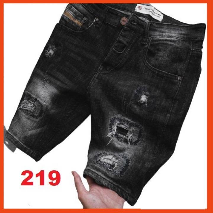 Quần short jean chất bò co giãn- quần lửng nam nhiều mẫu thời trang TINA ms218