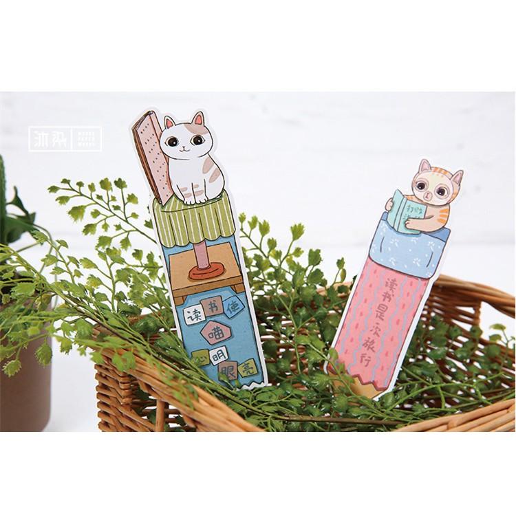 Bookmark kẹp đánh dấu sách mèo  cực xinh