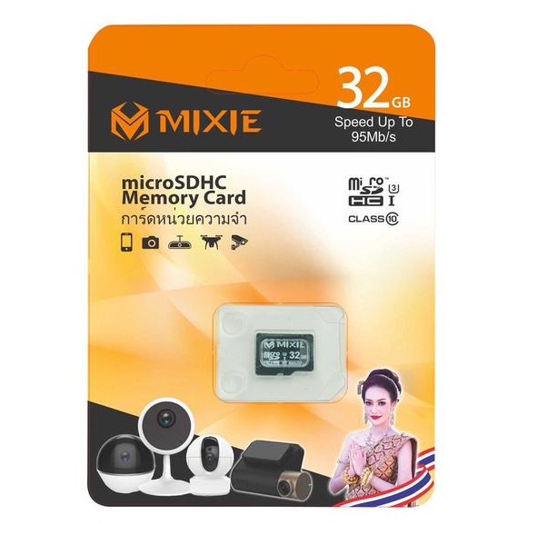 Thẻ nhớ microSDHC Mixie 32GB / 64GB U3 4K 95MB/s - chuyên camera, máy quay và điện thoại