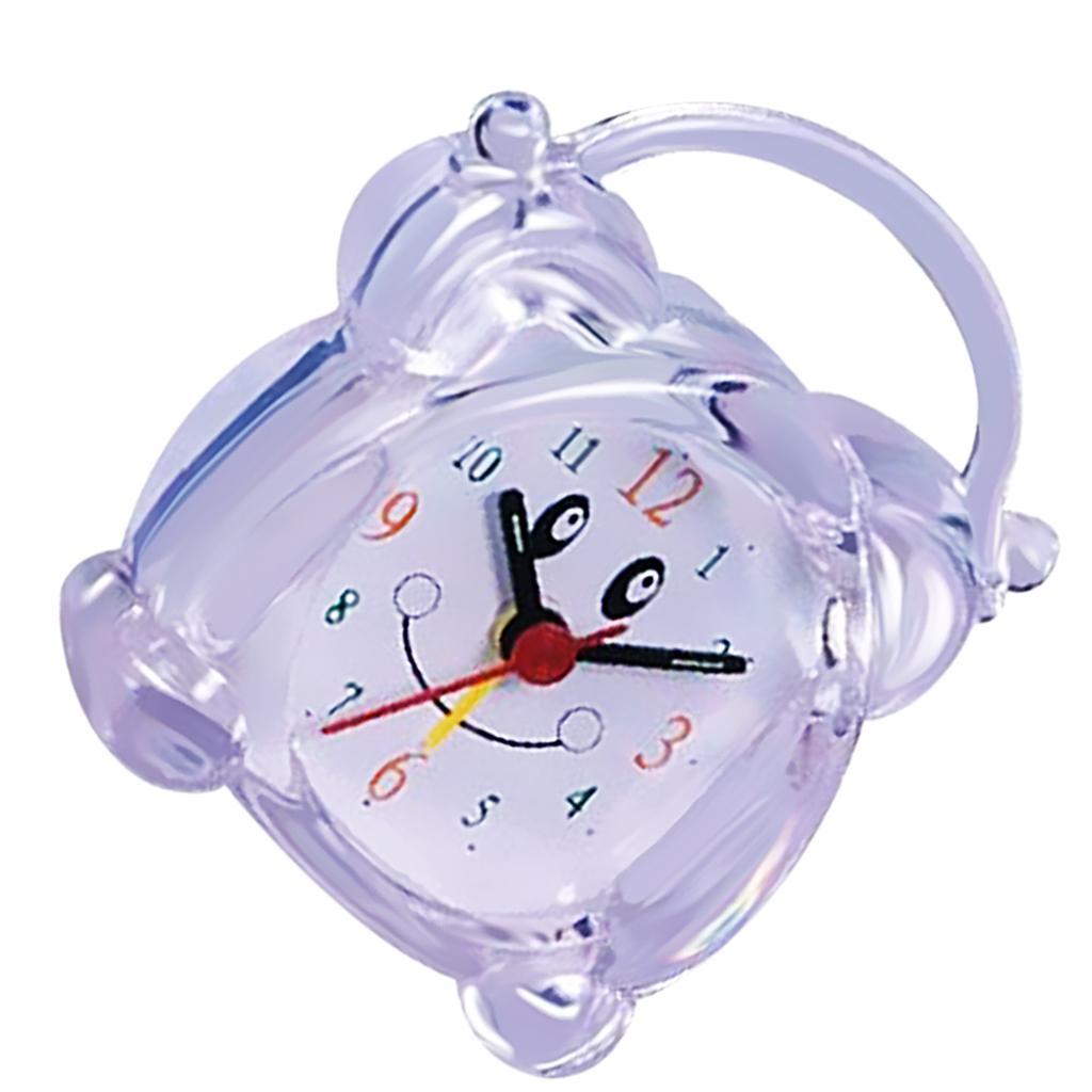 Mini Travel Alarm Clock Portable Table Desk Snooze Clock with Night Light 01