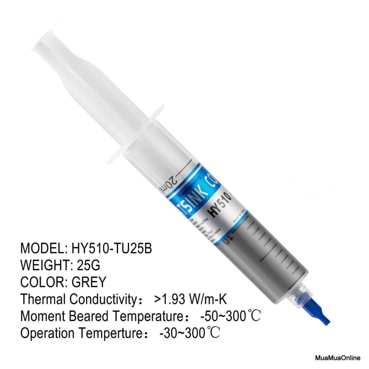 Keo Tản Nhiệt Cpu HY510 Dạng Ống Chích Lớn