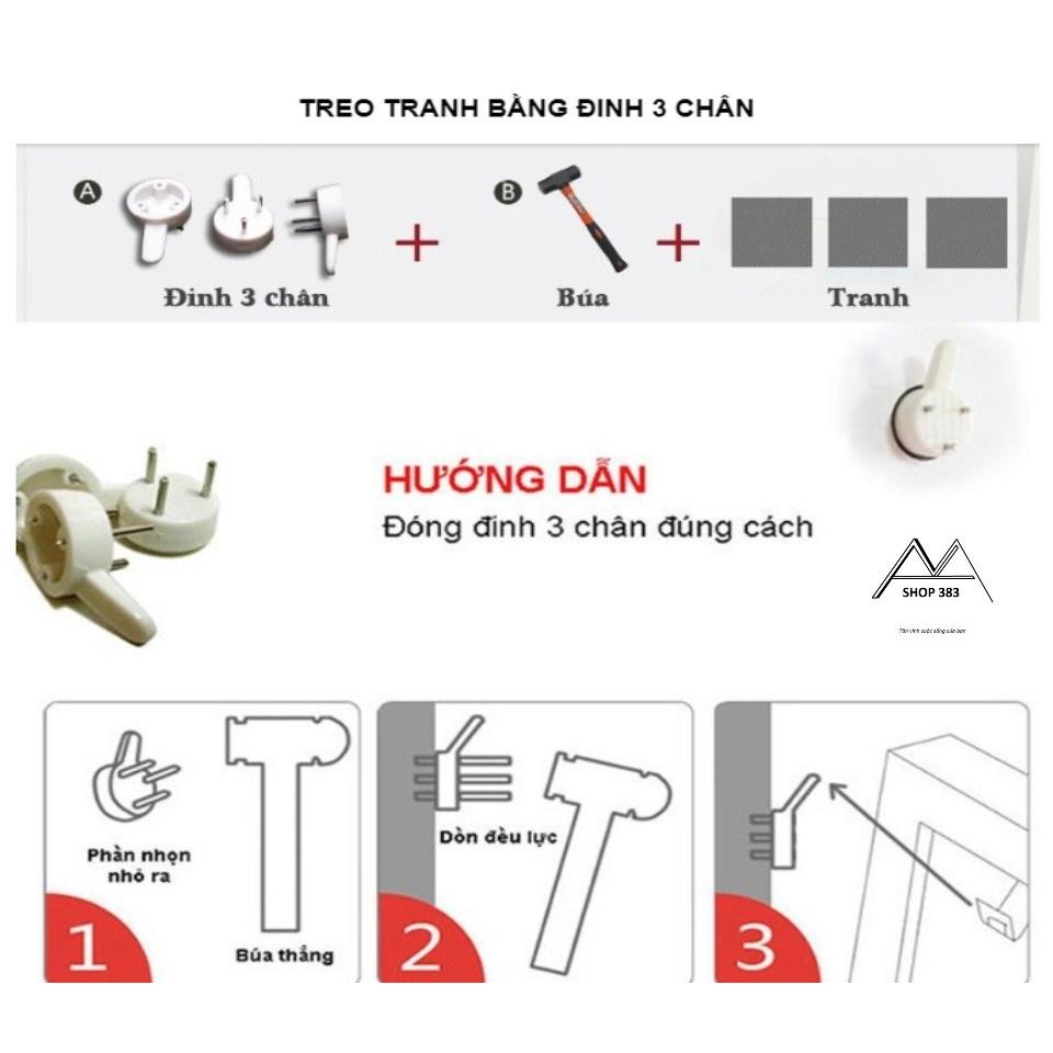 Tranh pha lê treo cầu thang in UV trên chất liệu Mica tráng gương tặng kèm đinh