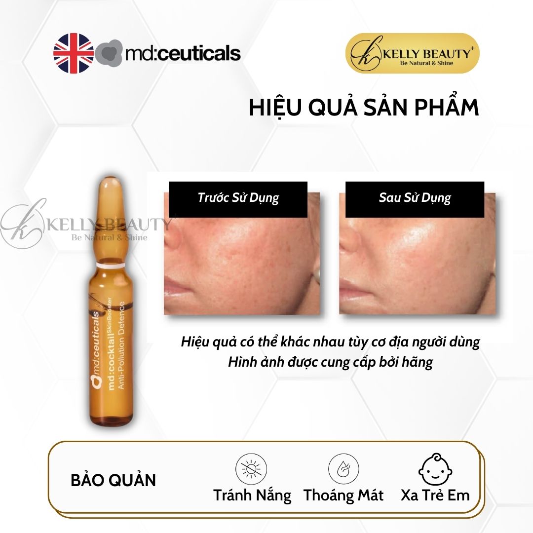 Tinh Chất Phục Hồi Da MD:Cocktail SkinBooster Anti-Pollution Defence - MD:Ceuticals | Kelly Beauty
