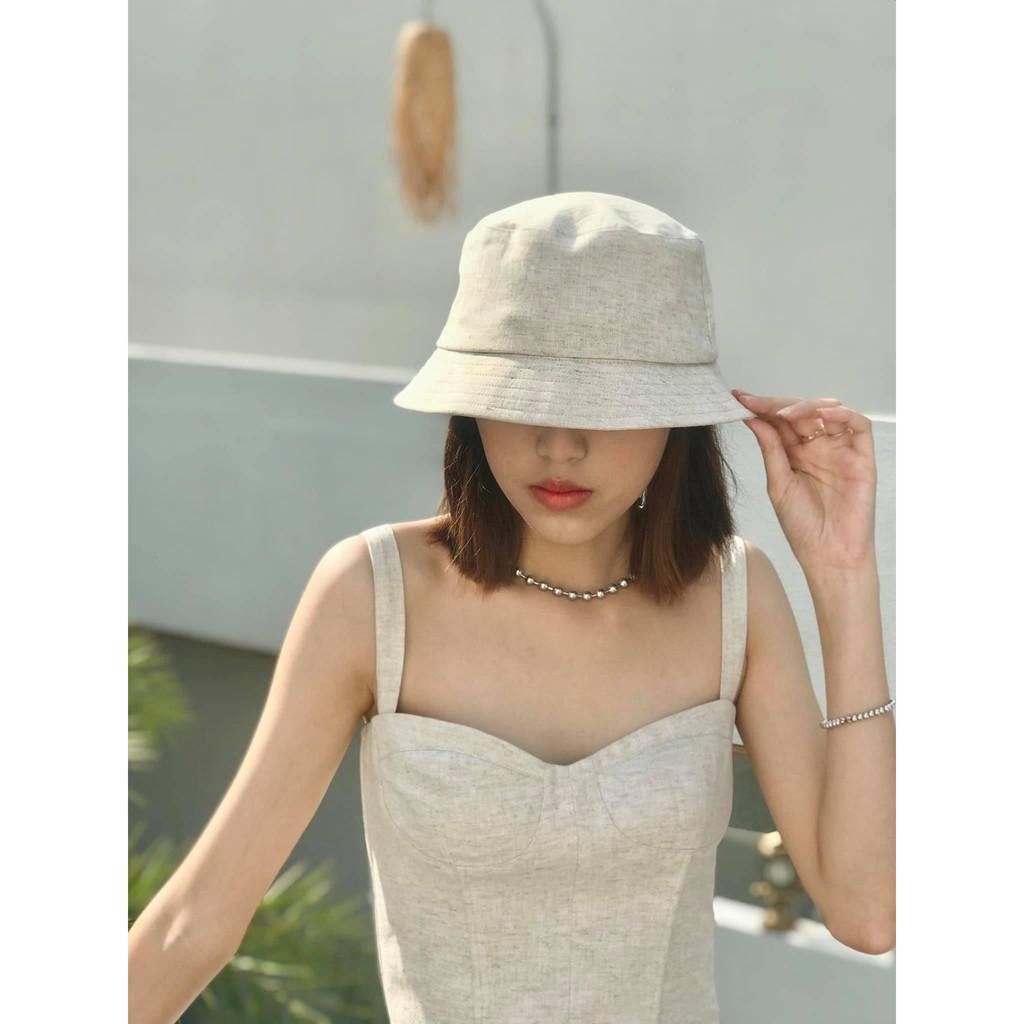 Nón Linen Bucket Vành Nhỏ