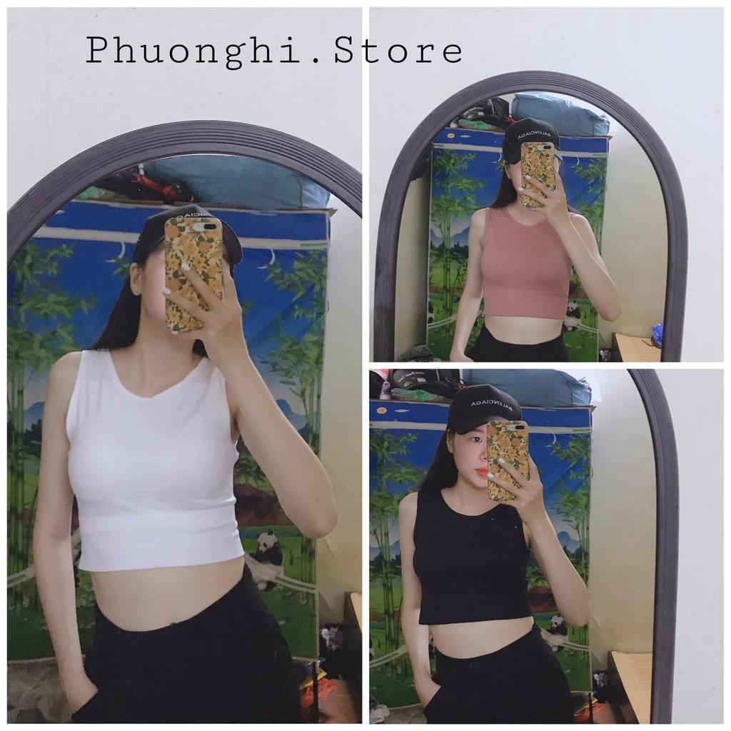 (Ảnh Thật) Bra Thể Thao, Áo Sát Nách, Áo Ba Lỗ Thể Thao, Áo Croptop Thể Thao Co Dãn