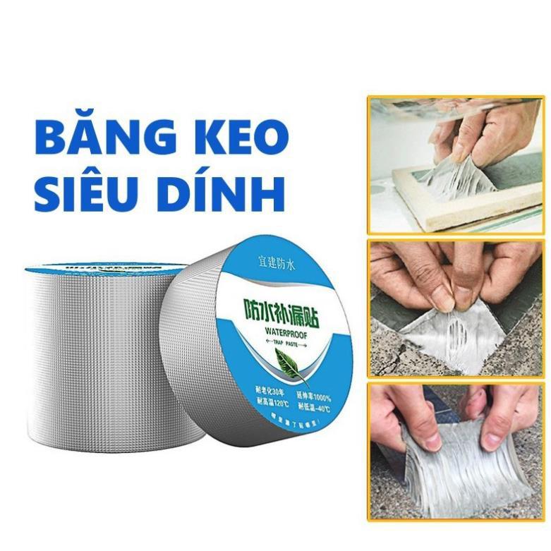 Băng Keo Chống Thấm, Chống Dột, Chịu Nhiệt Hàn Quốc Công Nghệ Nhật Bản, Độ Bền 20 Năm