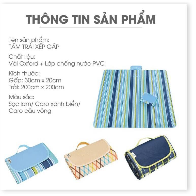 Tấm trải xếp gấp tiện lợi đi du lịch dã ngoại , cắm trại , đi phượt...