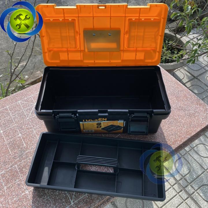 Thùng đồ nghề nhựa Tolsen 80201 kích thước 420mm x 230mm x 190mm