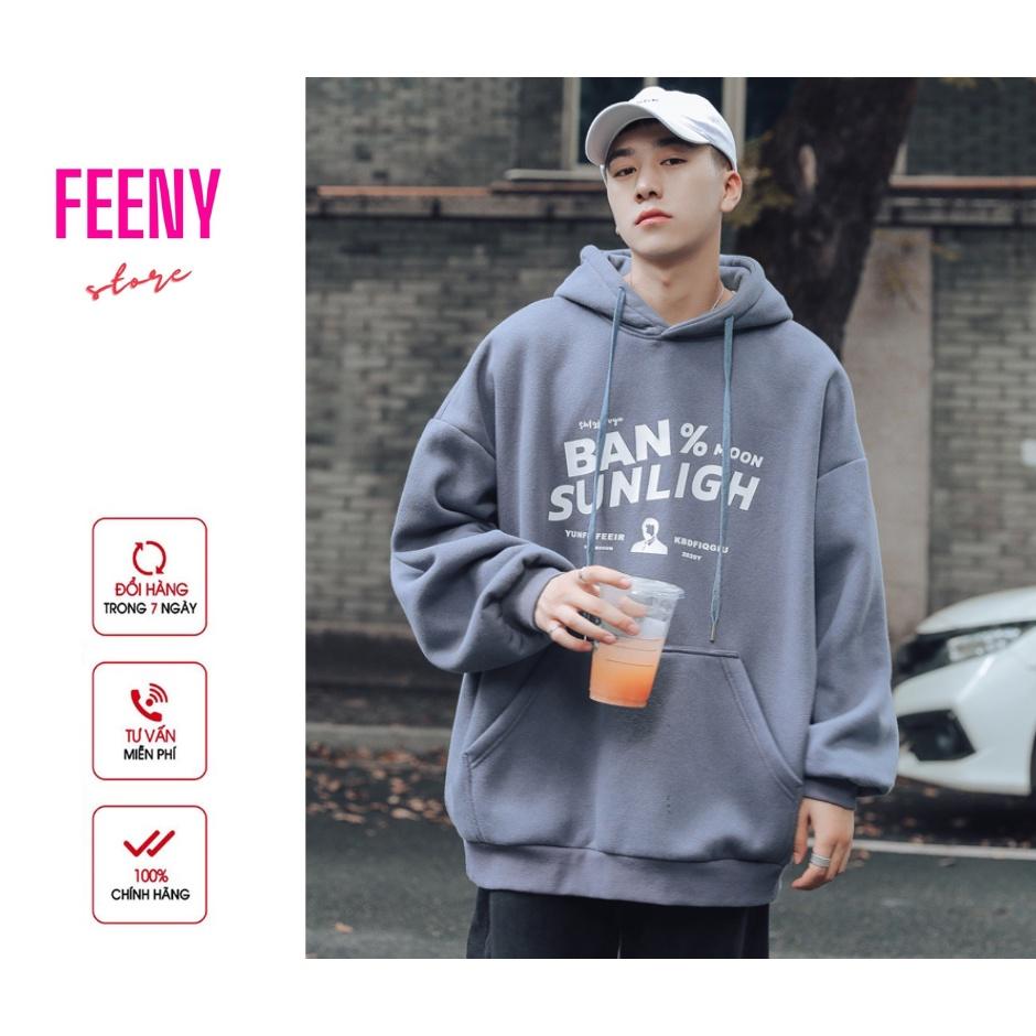 Áo hoodie nam, Áo nỉ hoodie nam FEENY không bai xù