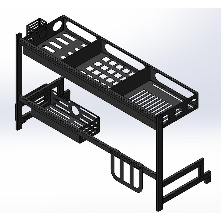 Kệ Để Bát Chén Trên Chậu Rửa Tiện Lợi Sạch Sẽ Khô Ráo, Giá Úp Bát Chén, Giá Để Dao Thớt