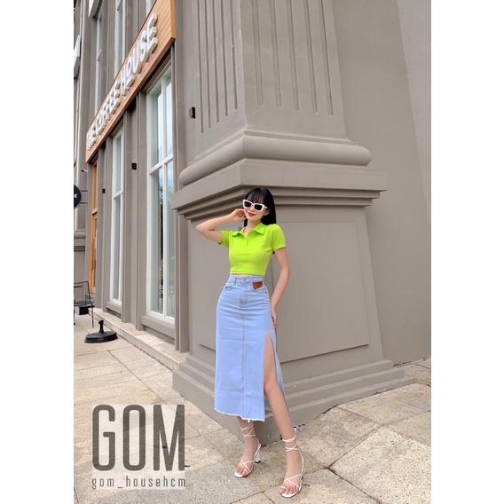 crop polo nút ( ảnh shop chụp)