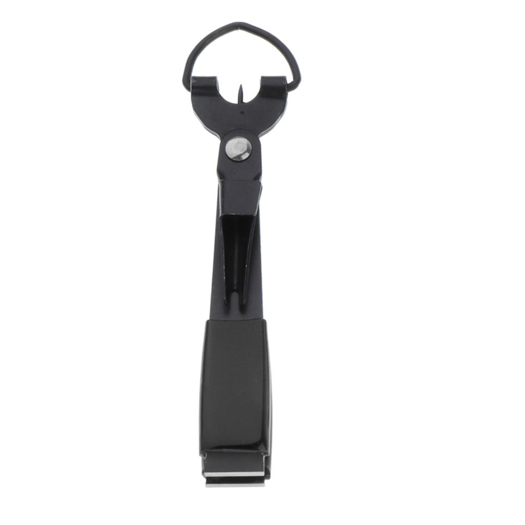 2x Knot Cutter Nail Tying Pliers Metal Line Outdoor Fishing Pliers Tool Black