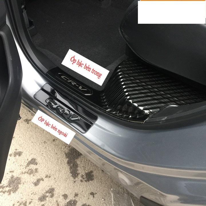 Ốp bậc cửa , nẹp bước chân Honda CRV 2018-2022 cao cấp -mẫu Titan 8 chi tiết