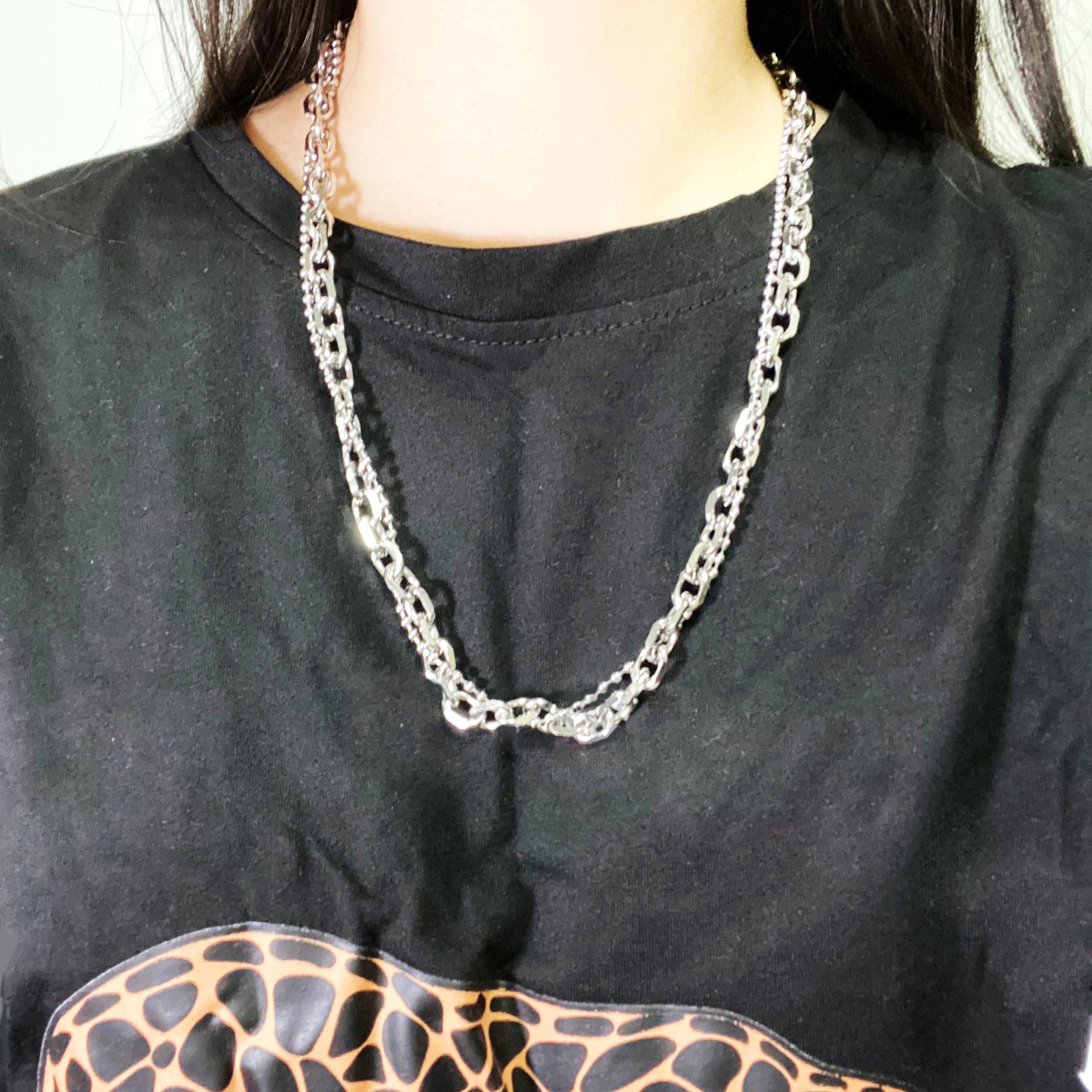 Vòng cổ 2 tầng chain chuỗi titan nam nữ đa phong cách