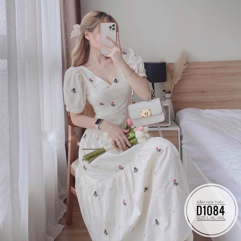 Đầm hoa thêu D1084