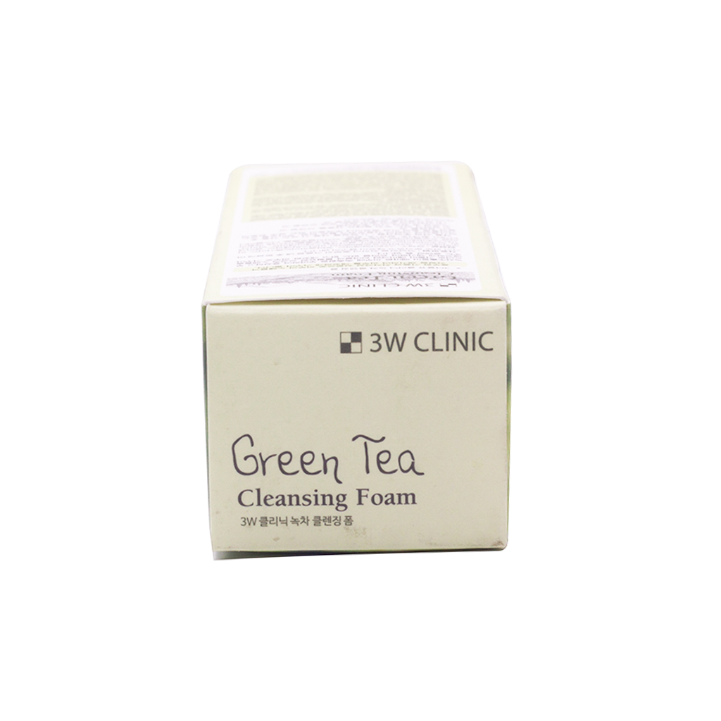 Sữa rửa mặt trà xanh sạch nhờn ngừa mụn Hàn Quốc cao cấp 3W Clinic Green Tea (100ml) – Hàng chính hãng