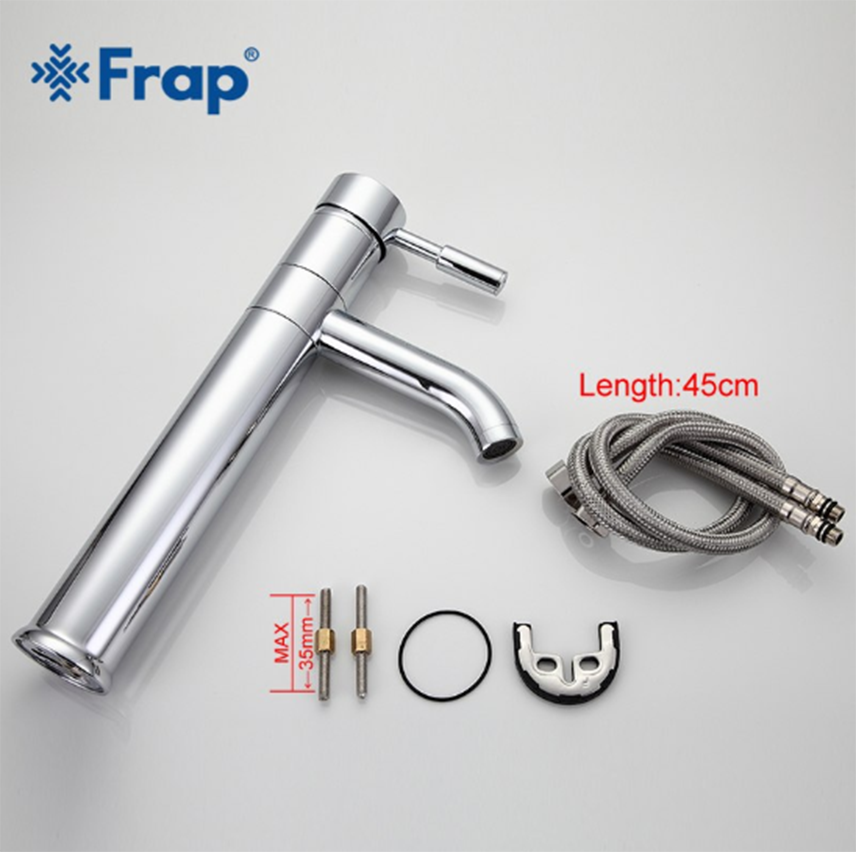 Vòi chậu cao lavabo nóng lạnh Frap F1052-2 chính hãng Nga