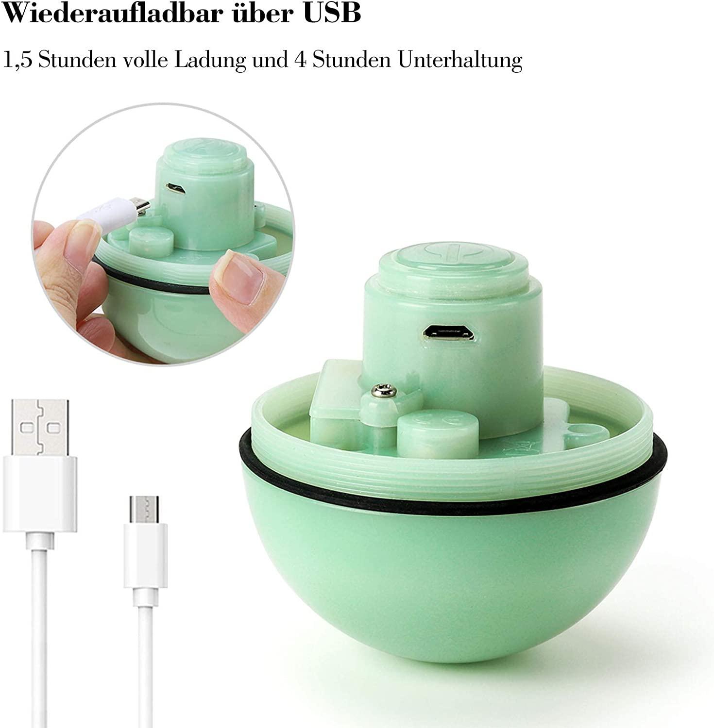 Đồ chơi Cat, đồ chơi với đèn LED, 360x360dpi quay tự động và nạp USB Đồ chơi mèo tương tác, chó cưng và mèo