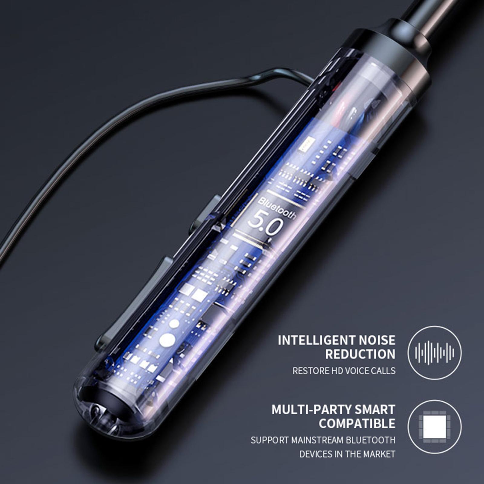 Wireless Bluetooth Earphones Headphones for Sport Running LED display Black