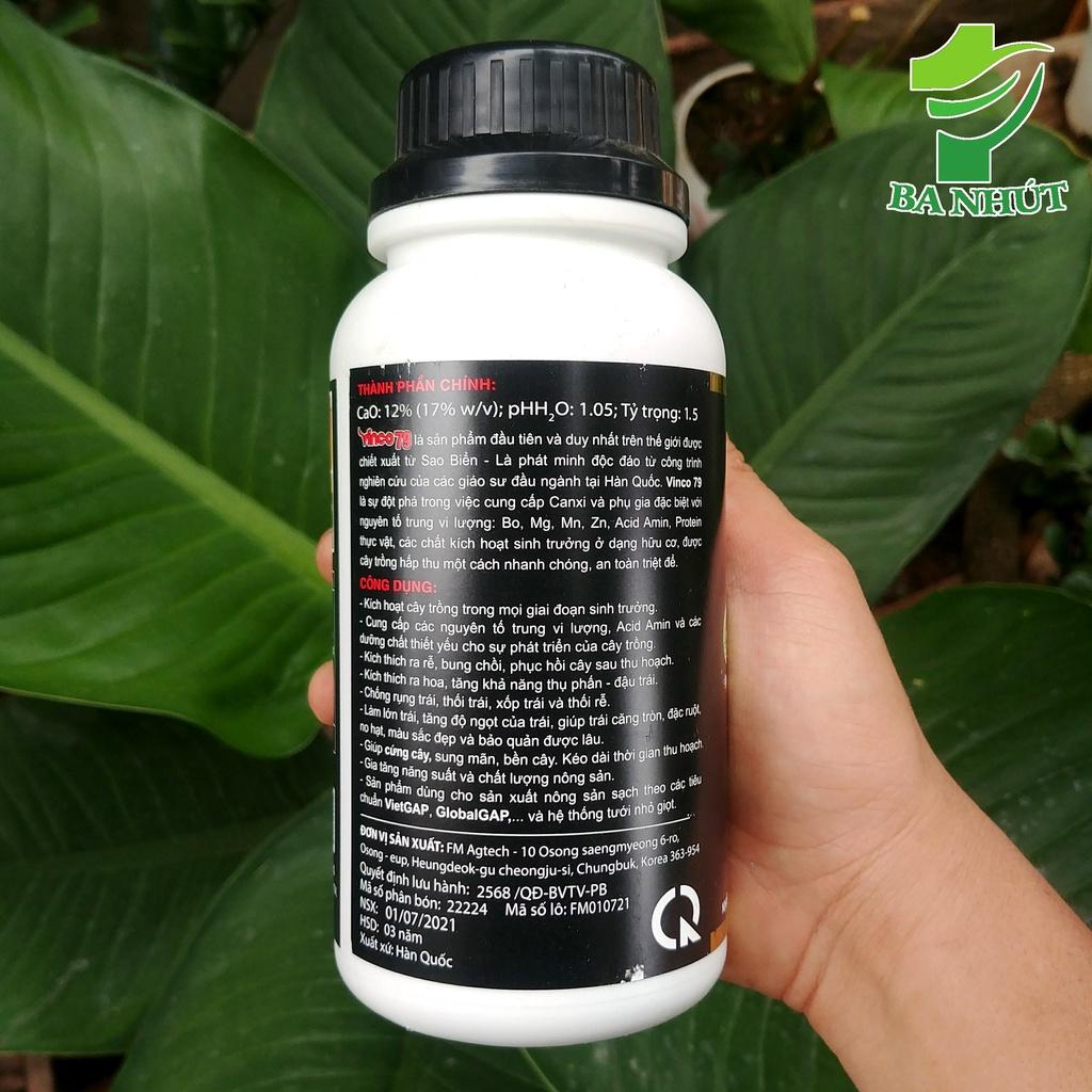 Phân Bón Lá Trung Lượng VINCO 79 Chai 500ml – Chiết Xuất Từ Sao Biển, Tăng Năng Suất Cây Trồng